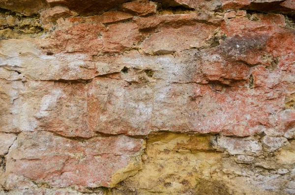 古い石積みの壁 古代の洞窟 — ストック写真