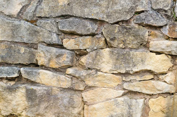 石の壁 古代の洞窟の石積みのテクスチャと背景 — ストック写真
