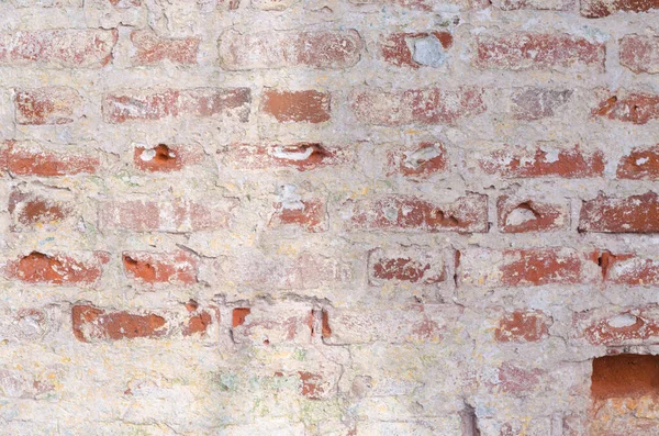 Fondo Textura Una Antigua Pared Ladrillo — Foto de Stock