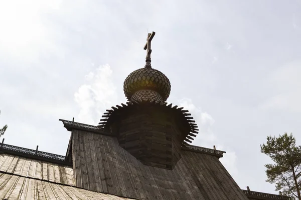 Gamla Träkyrkan Ryssland Torzhok Stockbild