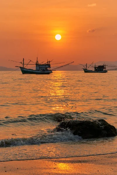 March 2020 Sunset View Khlong Muang Beach Krabi Province Thailand — Stock Photo, Image