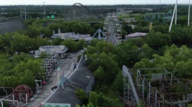 New Orleans Louisiana 'da terk edilmiş bir lunaparkta. 