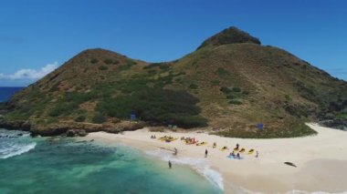 Oahu Hawaii 'deki kumsal anteni. 