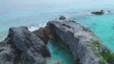 Bermuda hava plaj manzarası