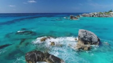 Bermuda hava plaj manzarası