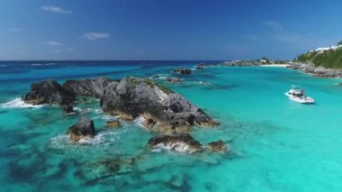 Bermuda hava plaj manzarası
