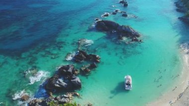 Bermuda hava plaj manzarası