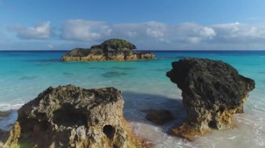 Bermuda hava plaj manzarası