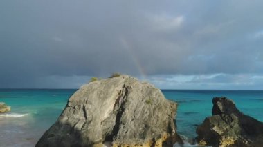 Bermuda hava plaj manzarası