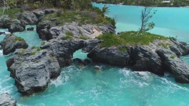 Bermuda hava plaj manzarası