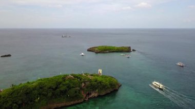Boracay Filipinleri ada tekneleri