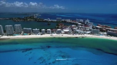 Cancun Mexico hava görüntüsü 