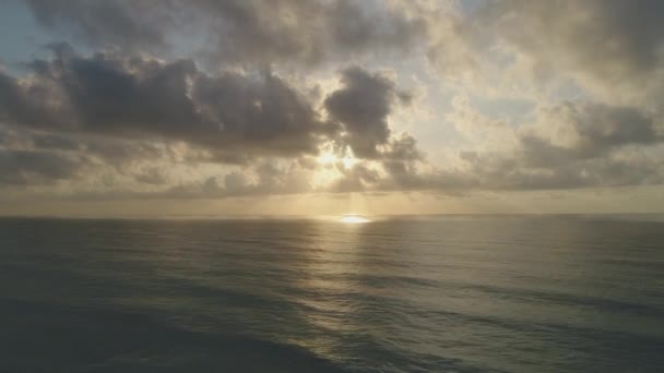 Aérea Hermosa Playa Atardecer Cancún México — Vídeos de Stock