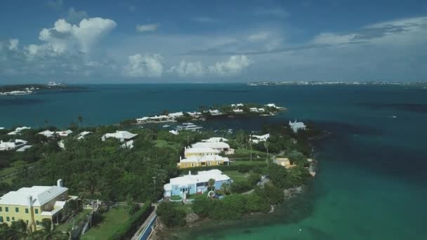 Antenne Der Bermuda Landschaft — Stockvideo