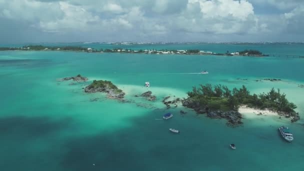 Aérea Bermudas Paisagem — Vídeo de Stock