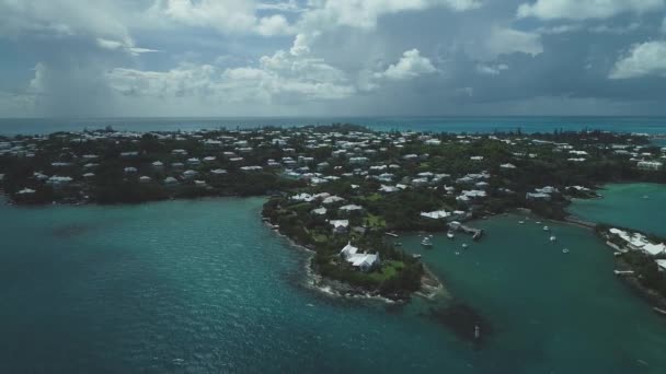 Aérea Bermudas Paisagem — Vídeo de Stock