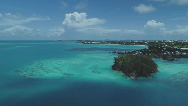 Bermuda地貌的空中 — 图库视频影像
