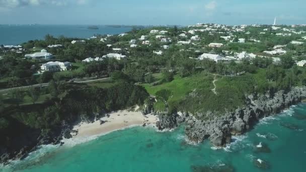 Antenne Van Bermuda Landschap — Stockvideo