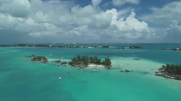 Antenn Bermuda Landskap — Stockvideo