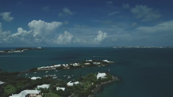 Antenne Der Bermuda Landschaft — Stockvideo