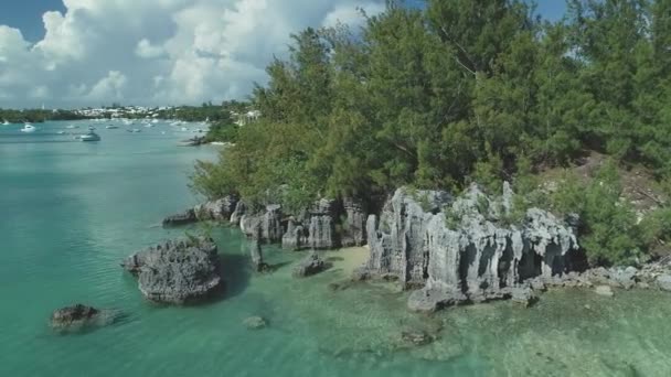 Aerea Del Paesaggio Bermuda — Video Stock