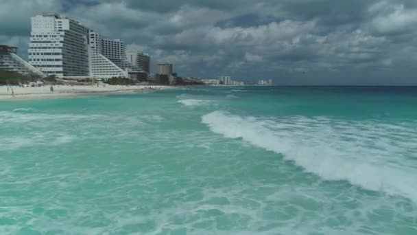 Antenner Från Cancún Mexico — Stockvideo