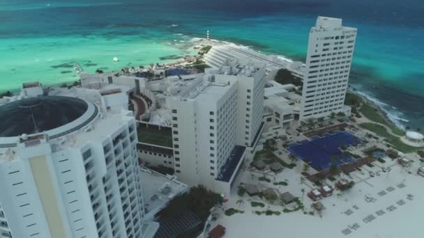 Antenner Från Cancún Mexico — Stockvideo