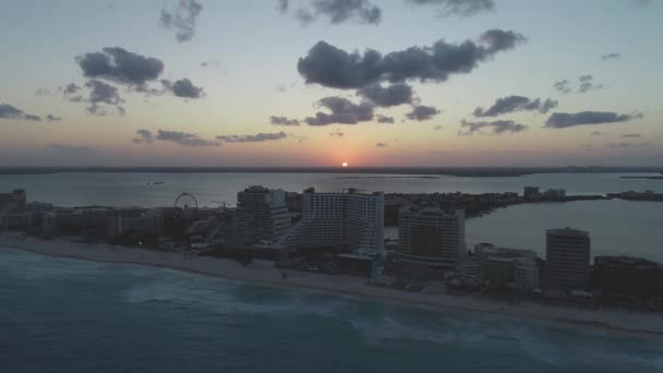 Aerial Cancun Mexico — Stock Video