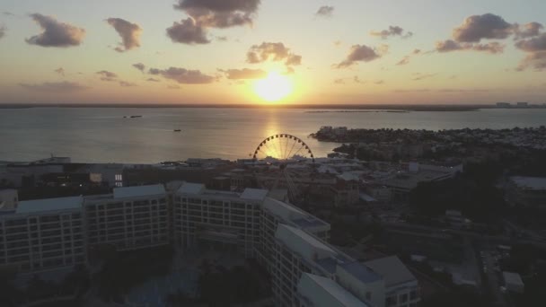 Aerial Cancun Mexico — Stock Video