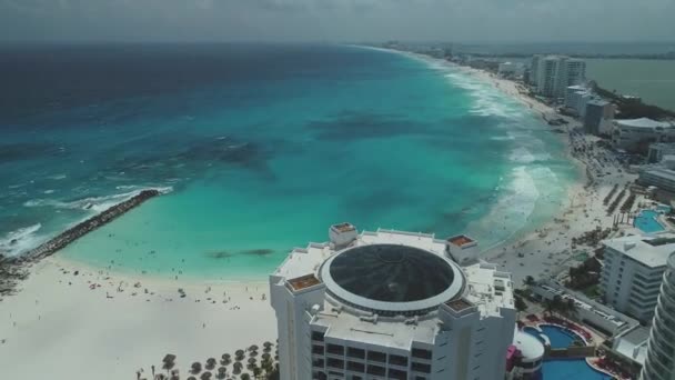 Antenner Från Cancún Mexico — Stockvideo