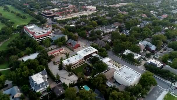 Aerial Highland Park Dallas Texas — Stock Video