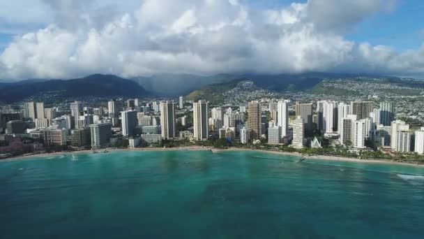 Aerea Honolulu Hawaii — Video Stock