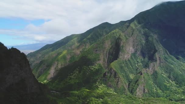 Aérea Montañas Oahu Hawaii — Vídeos de Stock