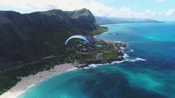 Antenne Parachutiste Oahu Hawaii — Video