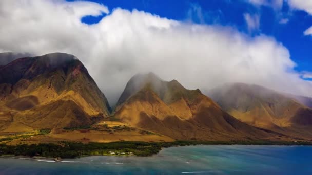 Antena Arco Íris Hawaii — Vídeo de Stock