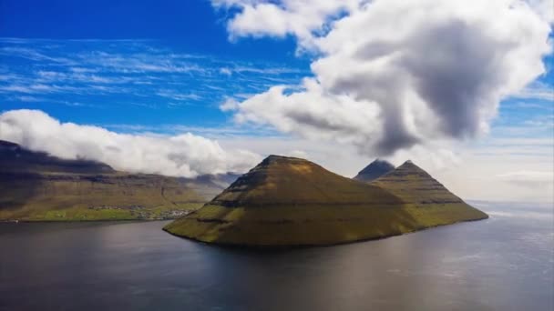 Antena Das Ilhas Faroé — Vídeo de Stock