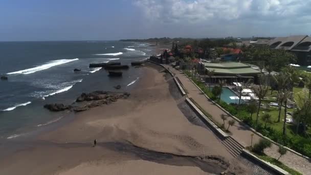 Bali Echo Beach Time Lapse Aerial — Stock Video