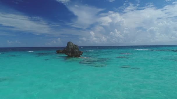 Bermuda Antennenstrandlandschaft — Stockvideo