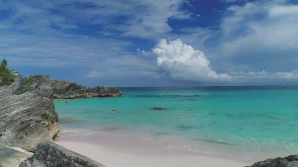 Bermuda空中海滩景观 — 图库视频影像