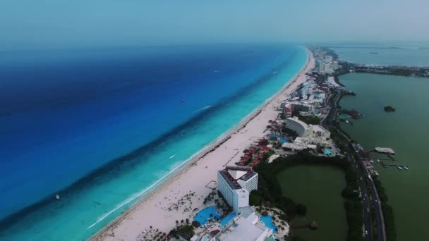 Cancun Mexikói Légi Felvétel Stock Felvétel