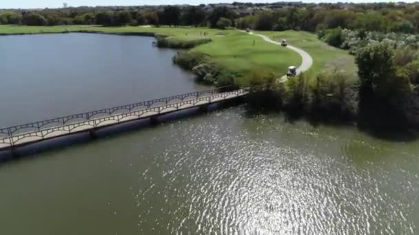 Fjärde Värt Golfklubbor — Stockvideo