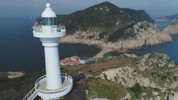 Sul Coreia Cidade Ilha Aérea — Vídeo de Stock