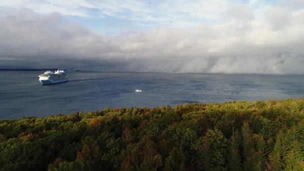 Видео Острова Круизного Лайнера — стоковое видео