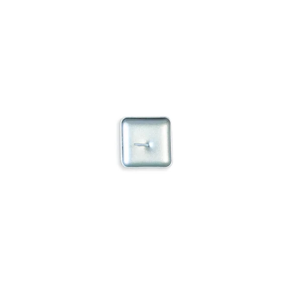 Silver Candle Isolated White Background — Stock Photo, Image