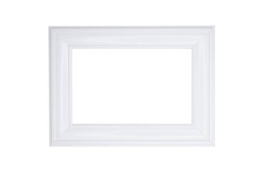 Beyaz tahta çerçeve beyaz arkaplanda izole edildi