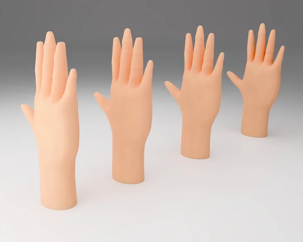 Arkaplan için 3D El Modelleri, 3D görüntüleme