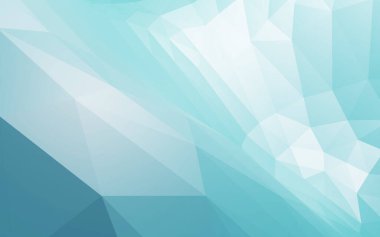 Mavi düşük çokgen mozaik arkaplan, 3D görüntüleme