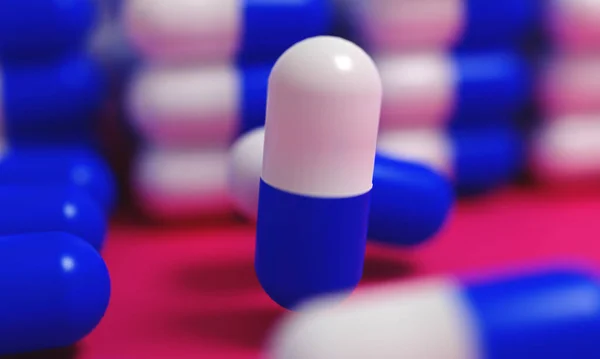 Capsule Pillen Gezondheid Apotheek Concept Medicijnen Voor Behandeling Heap Van — Stockfoto