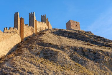 Albarakin, Teruel. Duvarlı ortaçağ şehri