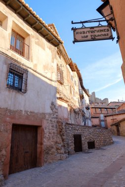 Albarakin, Teruel. Duvarlı ortaçağ şehri
